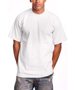 PRO 5 Men&#39;s Super Heavy Cotton T-Shirt - White - Singles - $14.99+