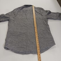 Faherty RN#140476 Shirt Men's Gray Cotton Button-Up Shirt Pockets Size Medium  image 6