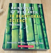 Principles of Research in Behavioral Science 3rd Edition Paperback 97811... - $736.28 MXN