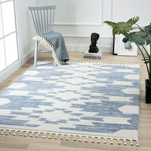 Rugs Area Rugs 5X7 Rug Carpets Modern Blue And White Bedroom Living Room Rugs - £79.03 GBP