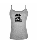 New Gun Totin&#39; America Lovin&#39; Republican Women Singlet Camisole Sleevele... - £9.79 GBP