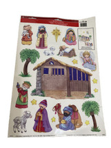 Nativity Scene Window Clings Christmas  Sunday school Build Decor. 2015 Impact - £7.78 GBP