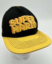 Nintendo Super Mario Smash Bros. Cap Hat Adjustable Snapback Youth Mario Black - £7.47 GBP