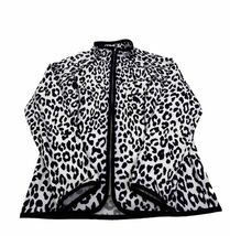 Jones New York Sport Animal Print Stretch Zip-up Jacket Size Petite Medium - $18.47
