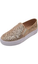 FEVERSOLE Women&#39;s Fashion Slip On Sneaker Casual Platform Loafers- Gold ... - $463.68 MXN