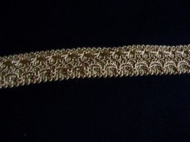 Vintage Gorgeous Belgian Rich Gold 12 Inch Wide Braid 10.75yds - £75.13 GBP