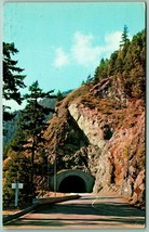 Hurricane Ridge Road Tunnel Olympic National Forest WA UNP Chrome Postcard G4 - £2.28 GBP