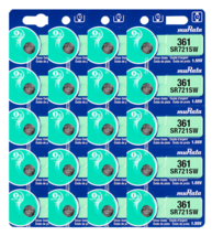 Murata 361 (SR721SW) Silver Oxide Watch Battery (20 Count) - Replaces So... - $19.80