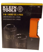 Klein Tools 66040 2-in-1 Impact Socket Set 12-Point ( 5-Piece Set ) - $115.00