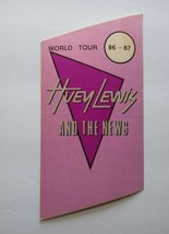 Huey Lewis And The News 1986 Backstage Pass Original Fore Concert Tour Purple - $6.95