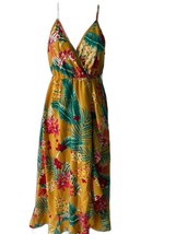 SHEIN Tropical Adjustable Strap Summer Wrap Dress S - £10.86 GBP