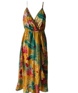 SHEIN Tropical Adjustable Strap Summer Wrap Dress S - £10.89 GBP
