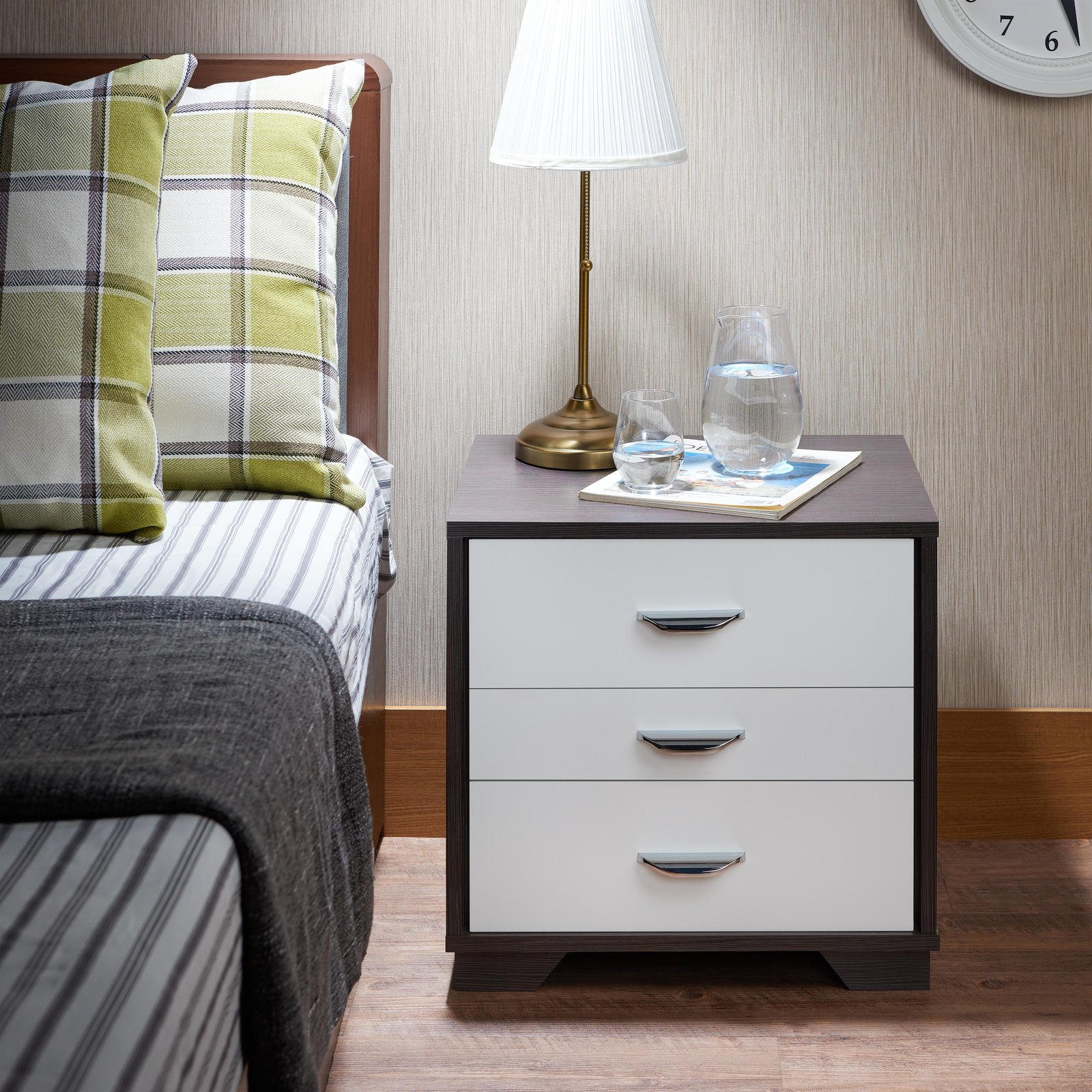 Eloy White Night Table Bedside Table for Bedroom - $147.91