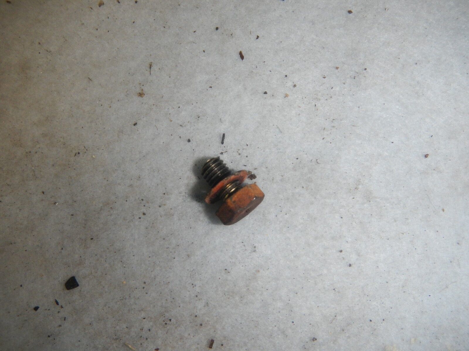 RIGHT HAND ENGINE CASE COVER OIL LEVEL FILL BOLT 1975 1976 RE5 500 WANKE... - $6.18