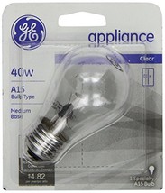 GE 15206, 40-Watt, Appliance Bulb, Medium Base, A15 Bulb Shape, 1-pk, 120-Volt - £4.70 GBP