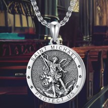 Saint Michael Necklace Medal for Men - £109.71 GBP