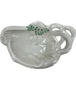 Belleek Ireland Porcelain Art Nouveau Pin Tray Irish Maiden Green Mark V... - $55.84 CAD