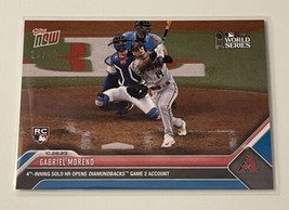 2023 Topps NOW 23/49 Gabriel Moreno RC 4th Inning  HR - World Series Card #1054* - £58.41 GBP