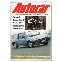 Autocar Magazine June 30 1984 mbox2941/a  Tested: Honda Civic DL - Mazda RX-7 - £3.83 GBP