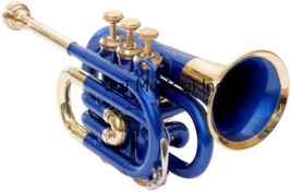 Sai Musical Pocket Trumpet Bb Pitch Copper Lacquered With Free Hard Case + - £129.77 GBP