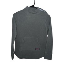 Vineyard Vines Girls&#39; Lightweight Fleece Button Shoulder Tunic Gray Medi... - $15.48