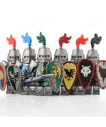 6pcs Castle Kingdoms Dragon Lion Knights Vampire Wolfpack Minifigures Mi... - $318.49 MXN