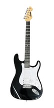 Ermik Guitar - Electric Electric guitar black white Right handed 472863 - $59.00