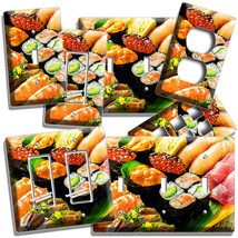 Sushi Rolls Sashimi Light Switch Outlet Wall Plate Japanese Restaurant Art Decor - £9.39 GBP+