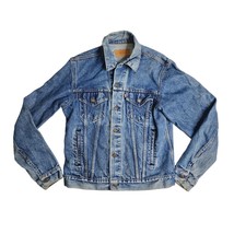 Levi&#39;s Denim Trucker Jean Jacket Men&#39;s Size 42L Blue USA Made 71506-0216 - £62.61 GBP