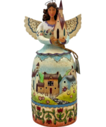 Jim Shore Heartwood Creek ANGEL WITH CHURCH Figurine 4006931 - $23.13