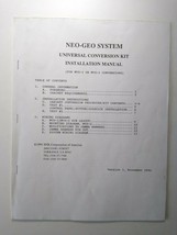 Neo Geo SNK System Original Video Arcade Game Service Instruction Manual... - £23.48 GBP