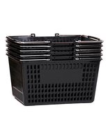 Only Hangers Shopping Basket (Set of 5) Durable Red Plastic with Metal H... - $900.20 MXN+