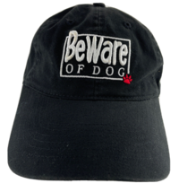 Body Chemistre Hat Beware Of Dog Paw Strap Back Black Cap - £11.42 GBP