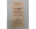 Vintage Cape Ann Massachusetts Essex County Travel Brochure - £16.43 GBP