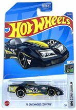 Hot Wheels 2022 - &#39;76 Greenwood Corvette - 21/250 [Black] - HW Contoured 1/5 - £7.81 GBP