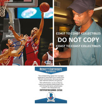 Shane Battier signed Houston Rockets basketball 8x10 photo proof Beckett COA - $79.19