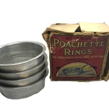 Vintage Antique Egg Poacher Poachette Rings Set of four made in England - $16.81