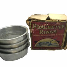 Vintage Antique Egg Poacher Poachette Rings Set of four made in England - $16.81