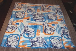 STAR WARS REBELS FULL SIZE FLAT SHEET FABRIC Ezra - $369.07 MXN