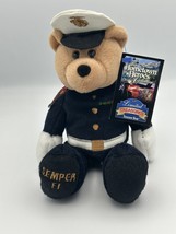 Limited Treasures Hometown Heros Collection Semper Fi Us Marine Plush Bear - $9.41