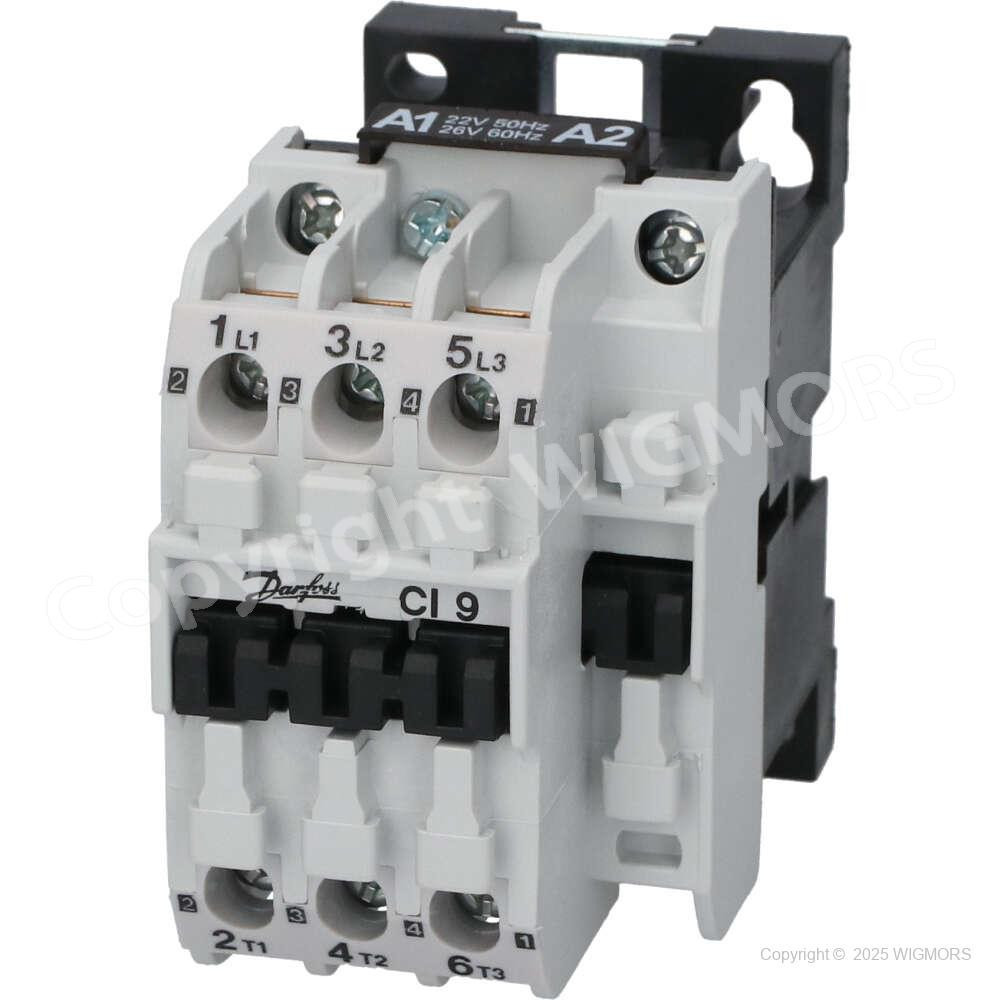 Contactor Danfoss CI 9  4,0kW  22V 50Hz / 26V 60Hz  037H4021.15 037H402115 - $49.01