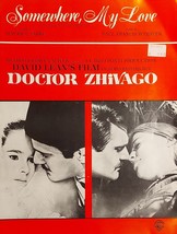 Doctor Zhivago Movie Somewhere My Love (1966, Sheet Music) - £15.77 GBP
