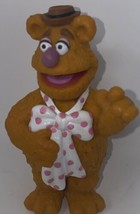 Disney Jim Henson Muppet Movie Fozzie Bear Pvc Figure 3.75&quot; Tall Cake Topper - £7.99 GBP