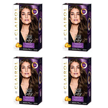 Pack of (4) New Clairol Age Defy Permanent Hair Dye, 4 Dark Brown Hair Color - £45.23 GBP