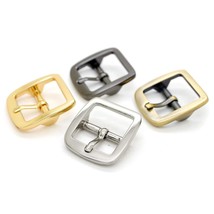 3/4 Inch Single Prong Belt Buckle Square Center Bar Buckles Craft Access... - £18.37 GBP