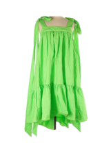 Nwt Christopher John Rogers X Target Green Tie Strap High-Low Babydoll Dress 1X - £58.25 GBP