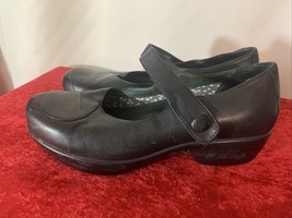 Dansko Abby Black Leather Mary Jane Comfort Shoes EUR 41 Womens Size 10 - £25.26 GBP