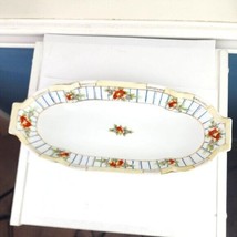 Nippon Vintage Relish Tray Hand Painted Celery Dish - $23.76