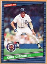 Detroit Tigers Kirk Gibson 1986 Donruss Wax Box Baseball Card #PC4  - £1.37 GBP