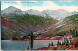 Woods Lake Colorado Midland Railway Colorado Postcard - £23.07 GBP